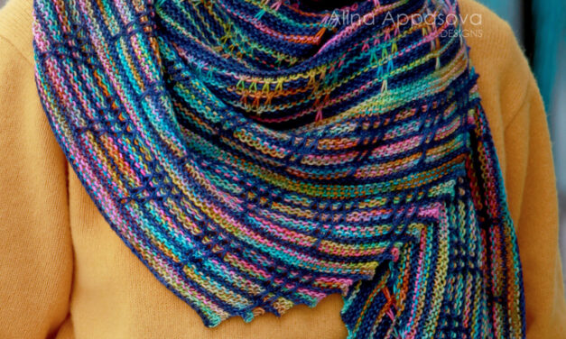Knit a Distinctive Vector Field Shawl Designed By Alina Appasova