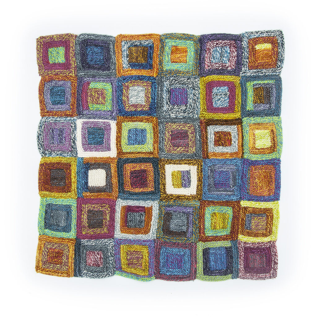 This 'Little Log Cabins' Pattern Is The Stashbuster Knitters Need Right Now ... It's A Wow!