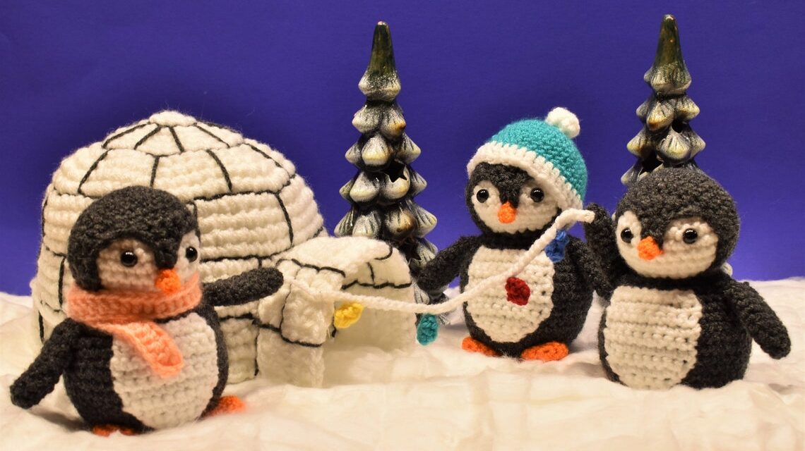Crochet a Penguin Party … I Spy An Adorable Igloo!