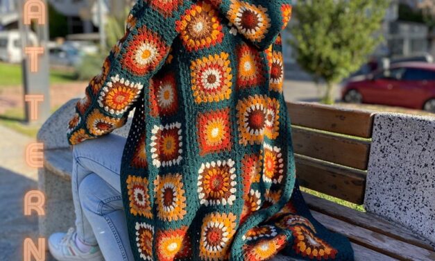 Crochet a Flower Square Cardigan … Love It!