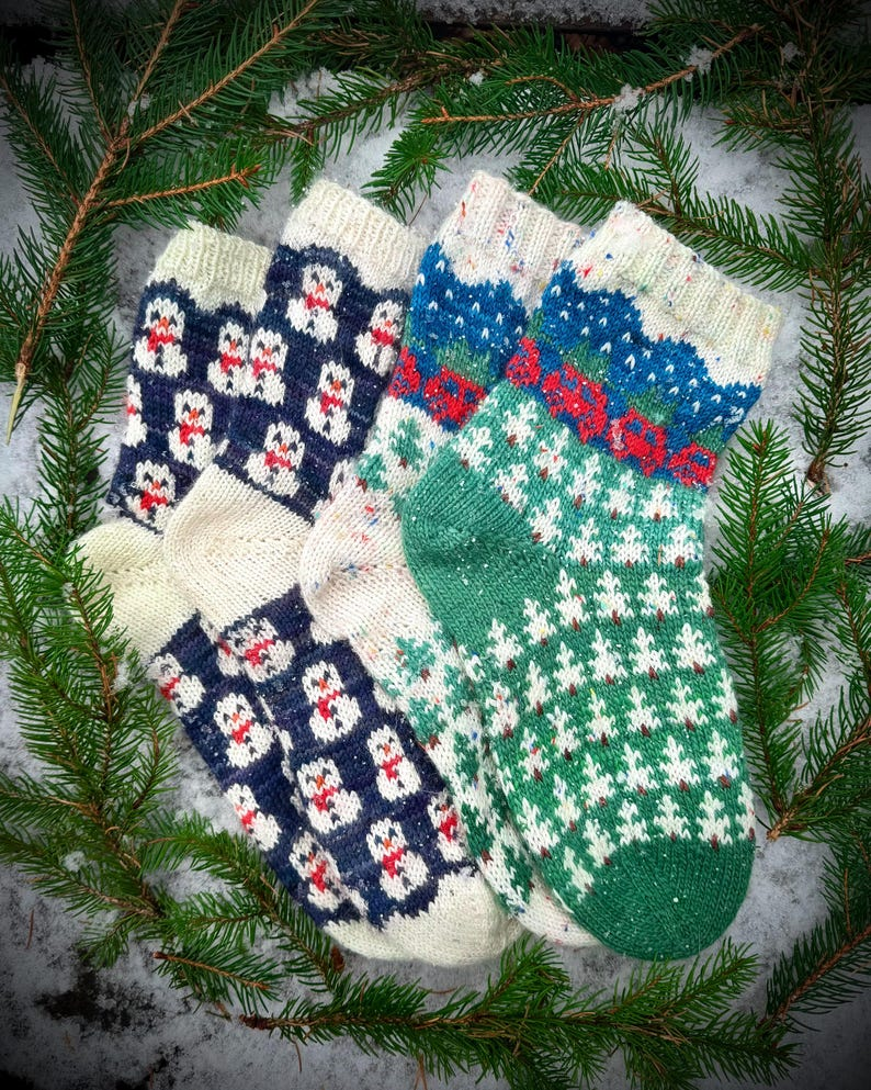 Designer Spotlight: Christmas Sock Patterns For Knitters & Crocheters