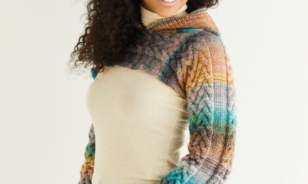 Knit a Fun Cropped Pullover Shrug Featuring Cable Detailing … Pattern Is Free!