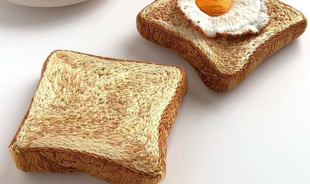 Start The New Year With A Little Eggs & Toast … Embroidered By Aiiro Sorairo