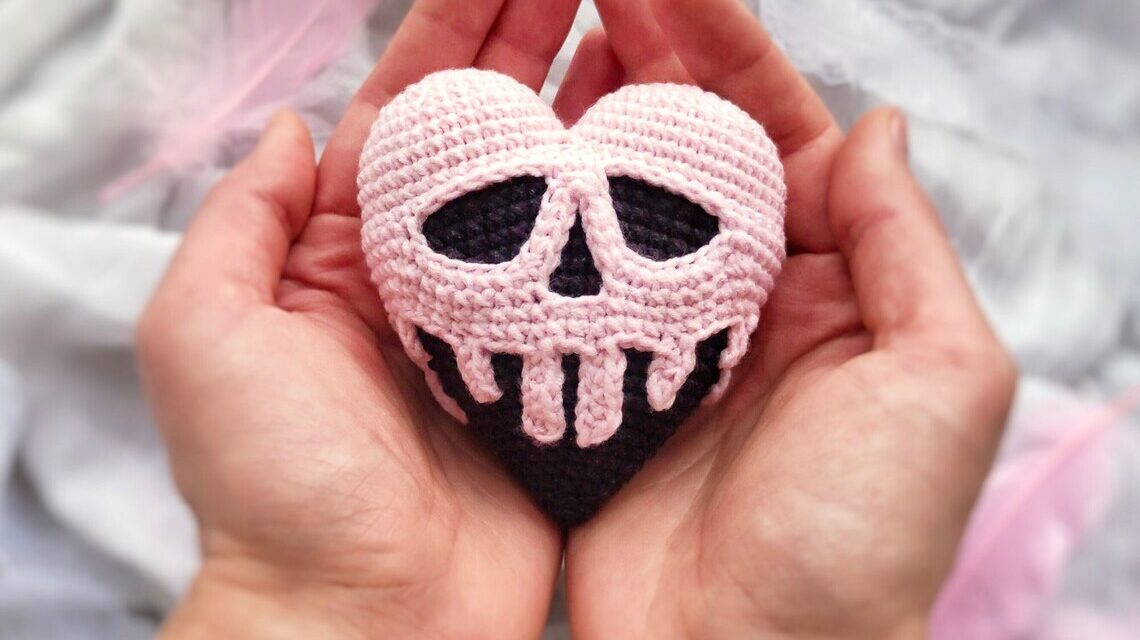 Crochet a Poisoned Heart Amigurumi For Valentine’s Day Or Even Galentine’s Day!