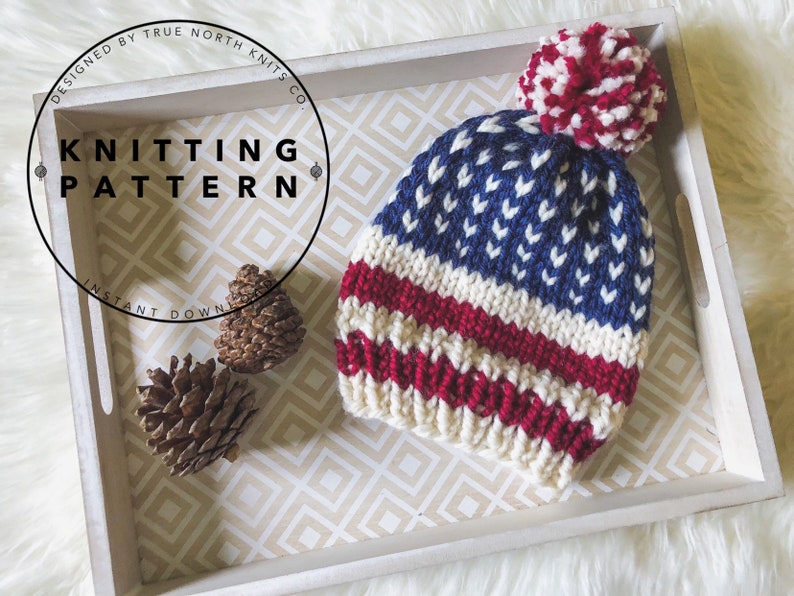 beanie patterns by designed by Lindsay of True North Knits Co. #knitting