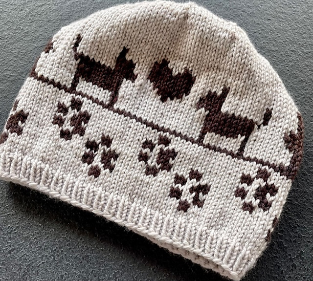 Knit a Doggy Love Letters Beanie Designed by Molly Conroy