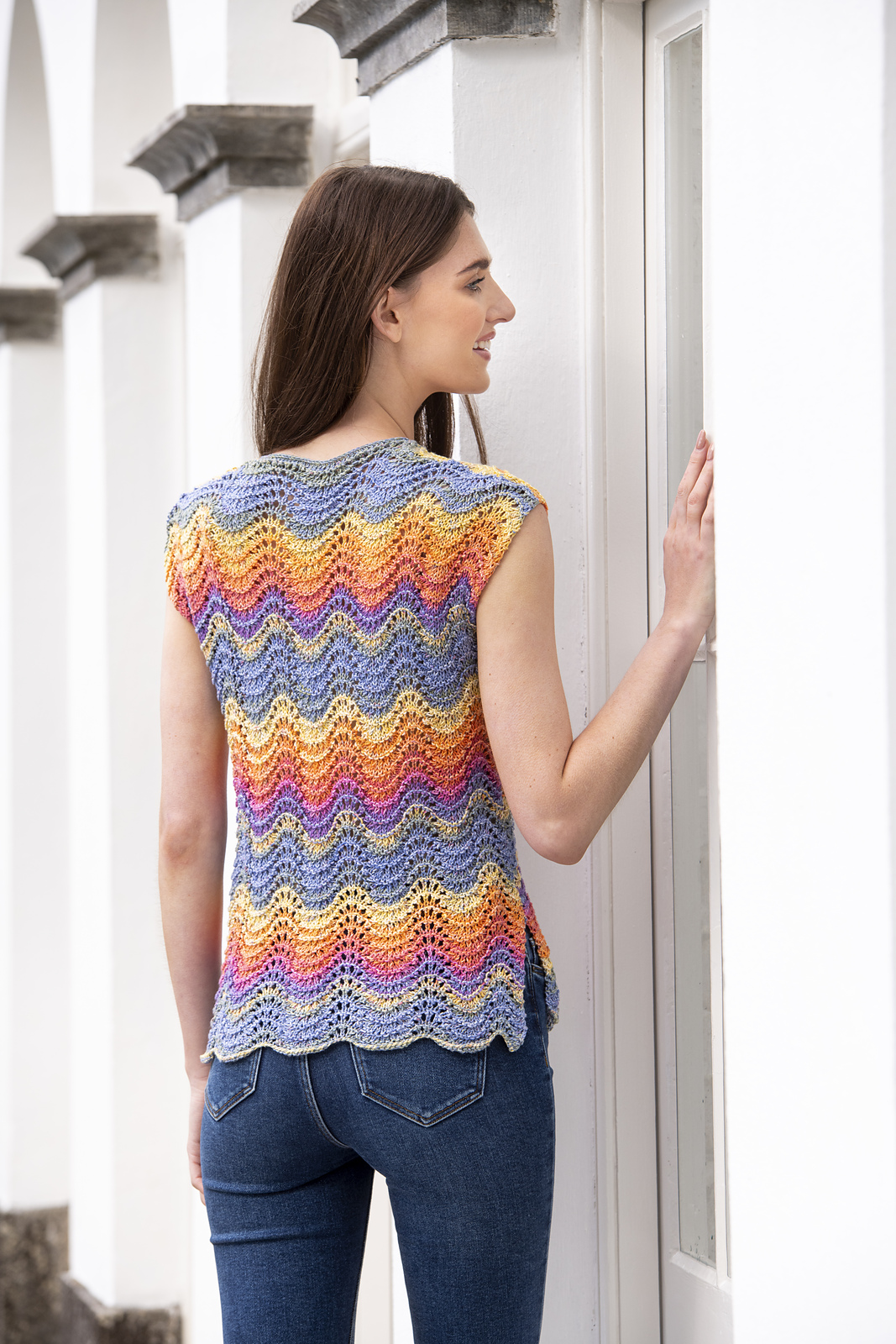 Knit a Sleeveless Jolie Pullover Designed By Ursula McGrath