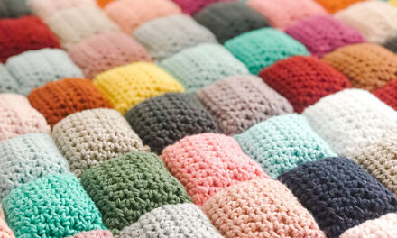 Crochet a Colorful Puff Quilt Designed By Sass & Stitch Crochet