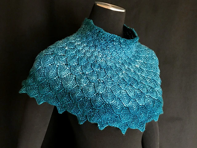 Knit a Moon Dragon Capelet Designed By Lavish Craft