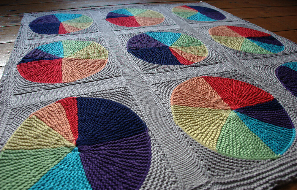 Knit An Easy as Pi(e) Blanket, Free Pattern Designed By Anna Richardson