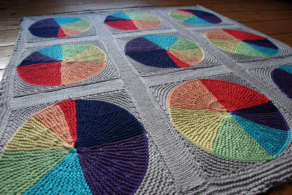 Knit An Easy as Pi(e) Blanket, Free Pattern Designed By Anna Richardson