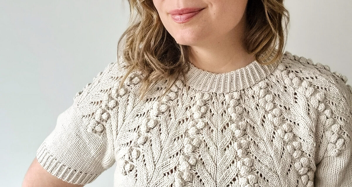 Knit a Gorgeous Foxberry Tee For Spring … Heads Will Turn!