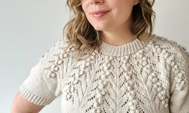 Knit a Gorgeous Foxberry Tee For Spring … Heads Will Turn!