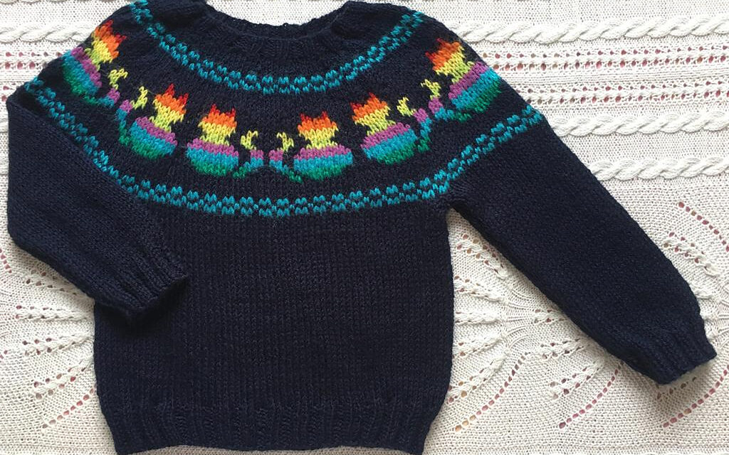 It’s The Right Time To Knit A ‘Hopeful Kittens’ Sweater Designed by Francesca Disanto