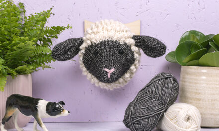 Knit a Shropshire Sheep Head … Fine Fauxidermy Design By Louise Walker of Sincerely Louise