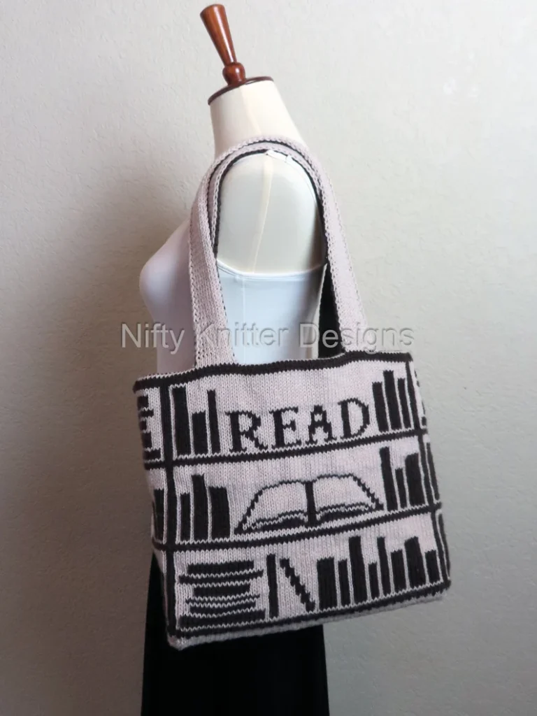 Knit a Book Lover Bag - It's Double Knit, Fully Reversible and 100% Giftable