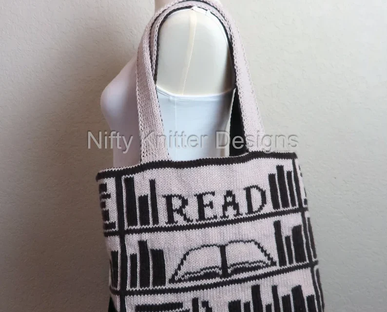 Knit a Book Lover Bag – It’s Double Knit, Fully Reversible and 100% Giftable