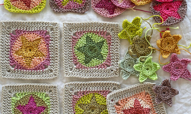 Crochet A Stunning StarFish Blanket With This Colorful Starry Square Pattern