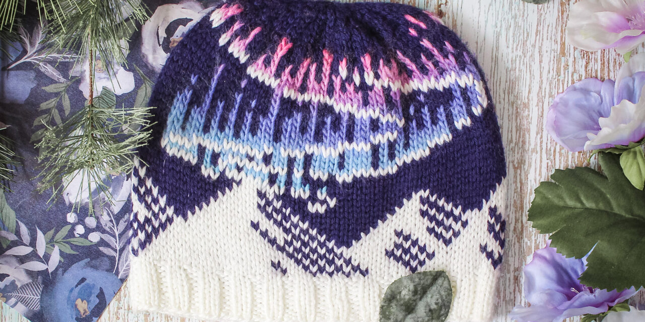 Knit a Clever Northern Lights Beanie Designed by Nen Schoonover