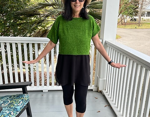 Easy Knit For A Great Summer Look … Box Top Sweater Summer Crop By Barbara Wanthal