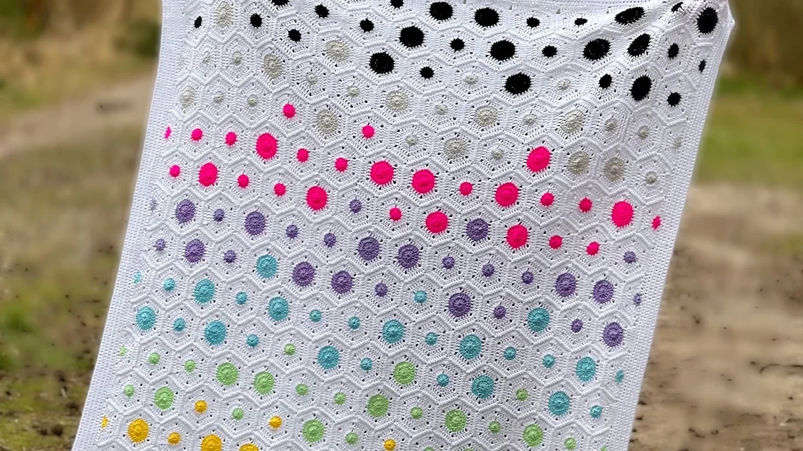 Crochet a Fun Princess Polka Dots Blanket – Designed By An 8-Year-Old, Inspired By Yayoi Kusama