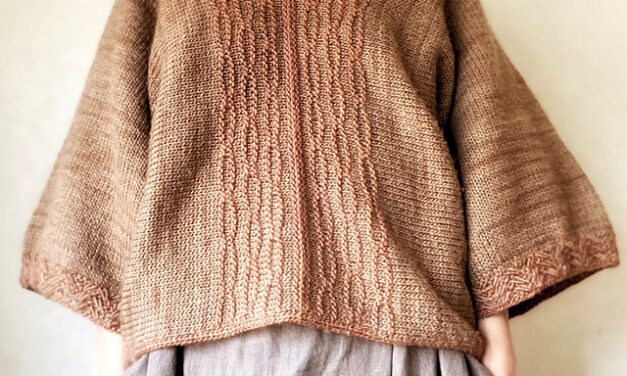 Knit a Gorgeous Kurumi Pullover Poncho, It’s Oversized For Layering