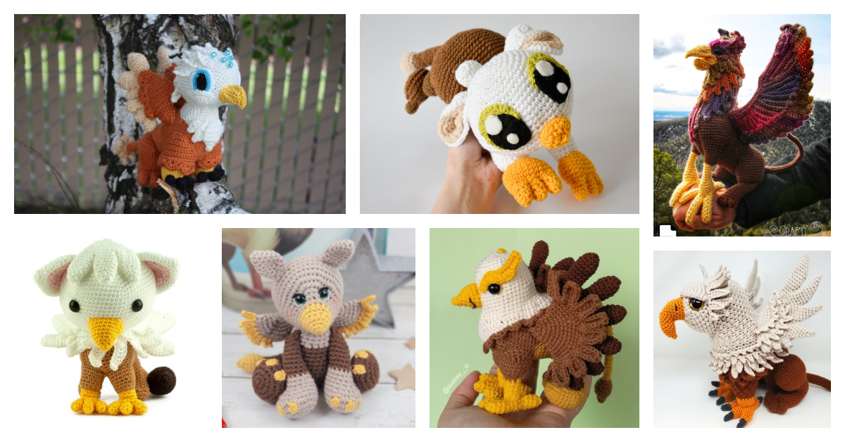 Crochet a Grand Griffin Amigurumi – 11 Patterns To Choose From! Plus, One For Knitters …
