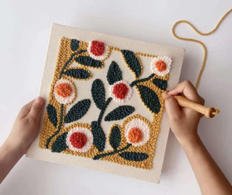Learn A New Skill With a Stylish Punch Needle Embroidery Kit From Tina's House Boutique