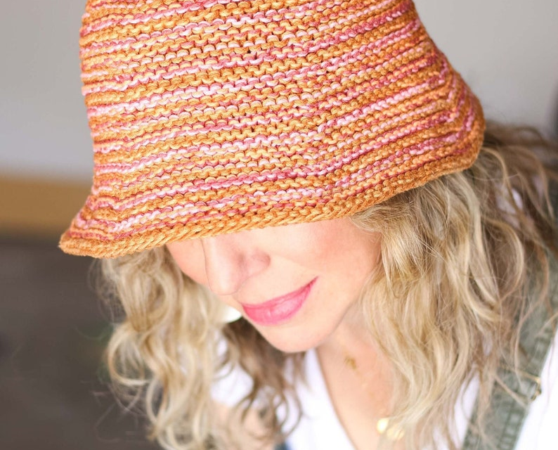 Beautiful Bucket Hat Pattern For Knitters – Time To Knit A Scrappy Bucket For Summer!