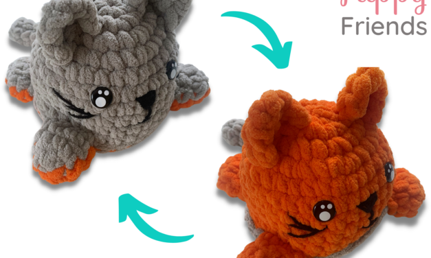 Crochet a Reversible Cat From The Flippy Friends Collection Designed By Rose Hudd