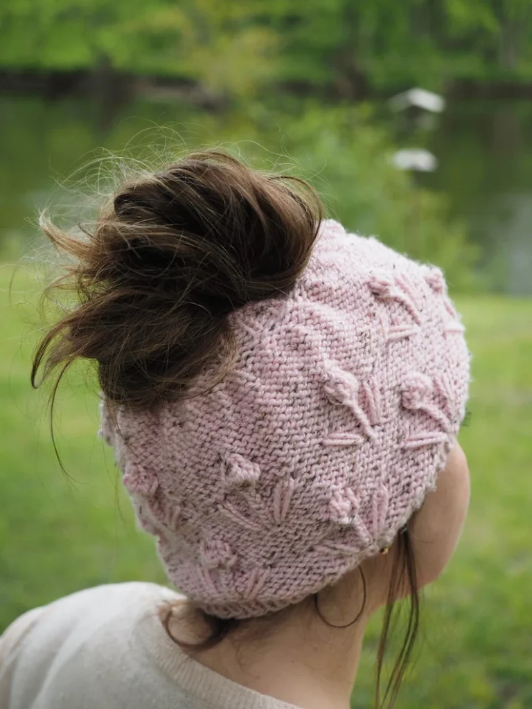 bucket hat patterns designed by Beth of Modern Vintage Knits #knitting