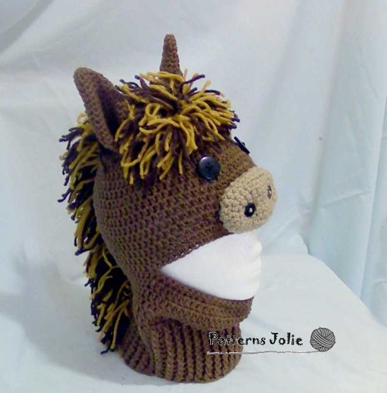 Six Horse Head Patterns For Crocheters ... Plus One Bonus Pattern For Knitters