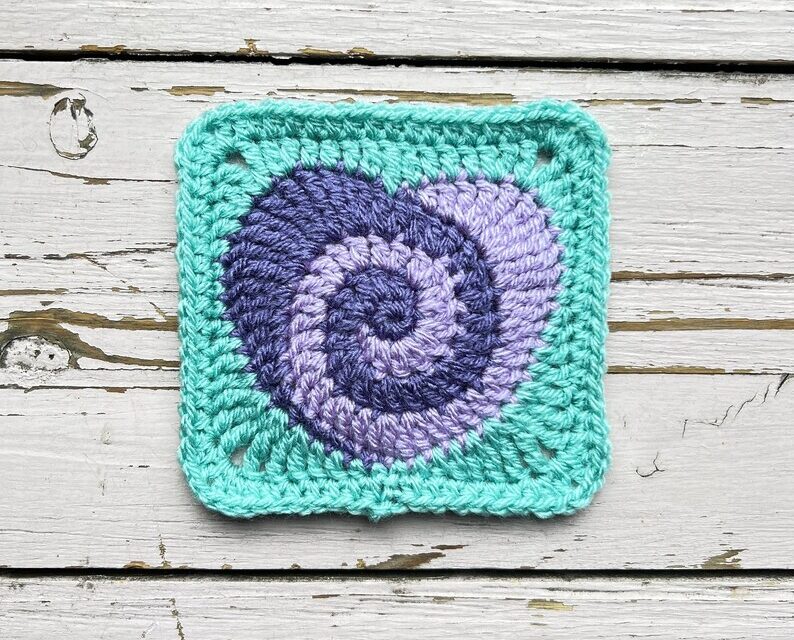 Crochet a Swirly Heart Coaster … So Fun!