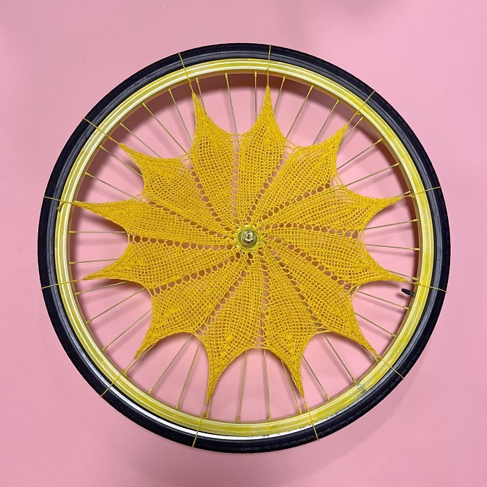 Free Pattern: Knitted Wheel Designed By Anne Ørskov