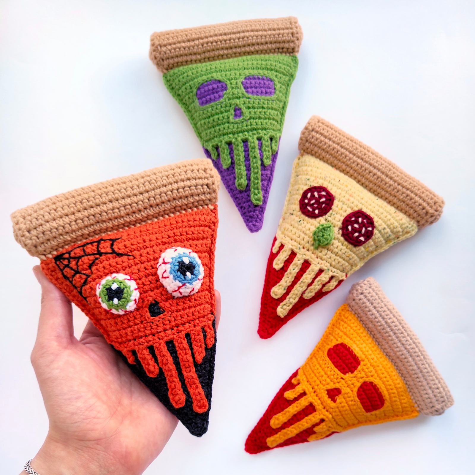 How Many Spooky Skull Pizza Amigurumi Can You Crochet By Halloween?