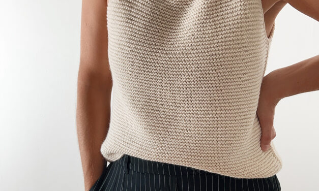 This Soho Tank Top Makes Garter Stitch Look Gorgeous & Elegant