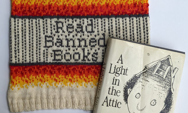 Knit a ‘Read Banned Books Cowl’ Designed by Megan-Anne Llama