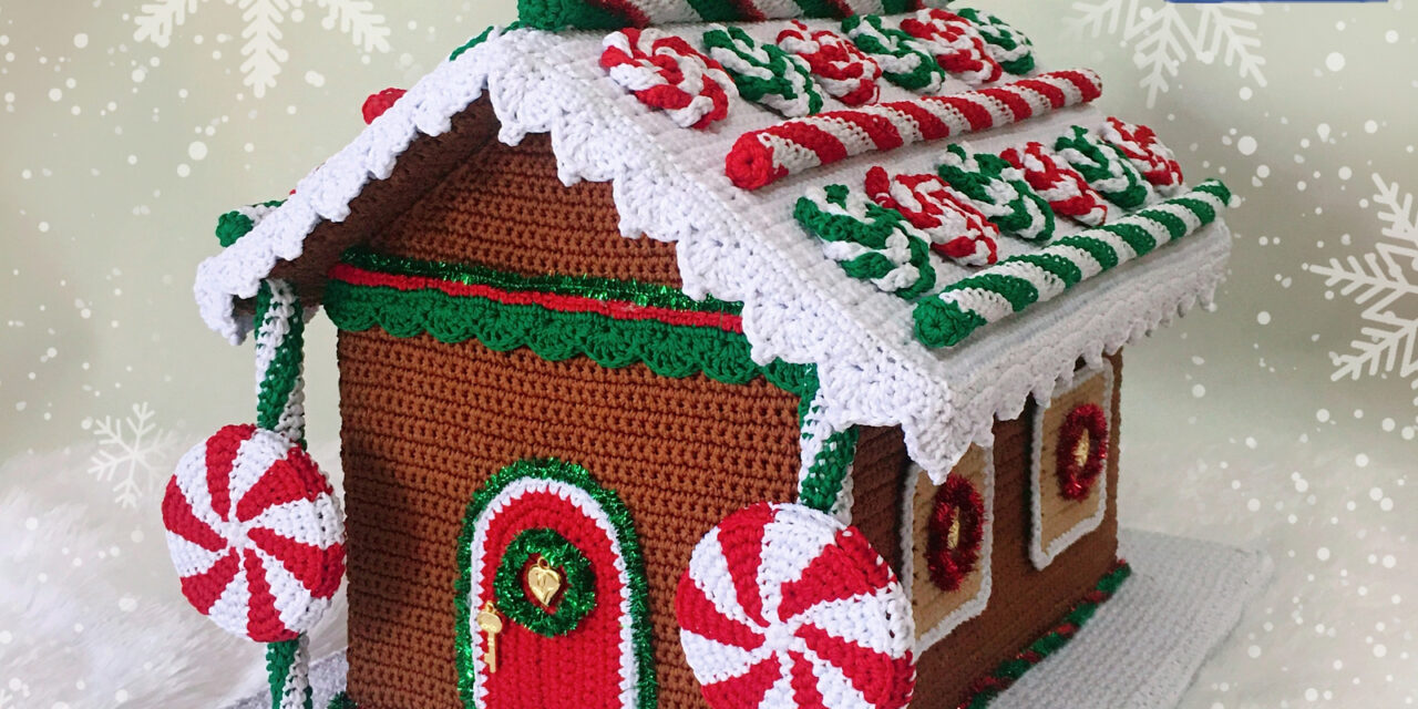Crochet a Crafty Gingerbread House For The Holiday Season!