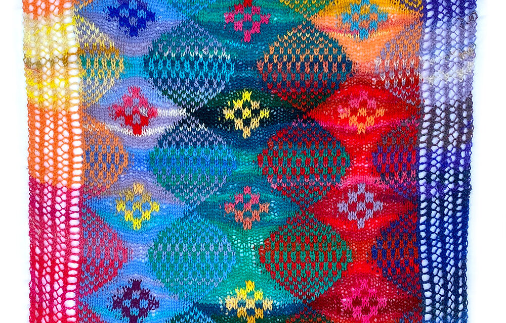 Knit a Shawl, Blanket, Scarf and More With ‘Arabesque’ by Kieran Foley