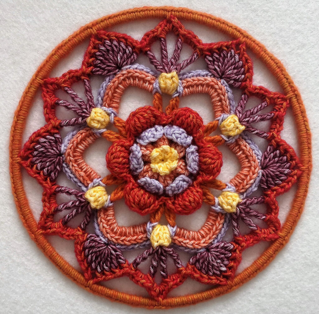 Crochet a Smile Anyway Mandala With a Free Pattern Designed By Evelin Karu