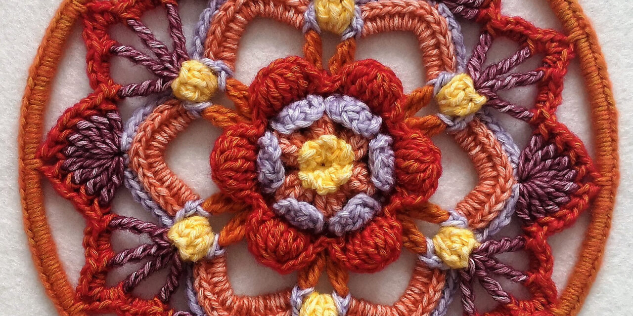 Crochet a Smile Anyway Mandala With a Free Pattern Designed By Evelin Karu