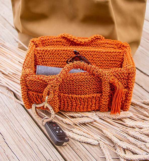 Knit a Penny Purse Organizer, Cleverly Designed By Debra Arch