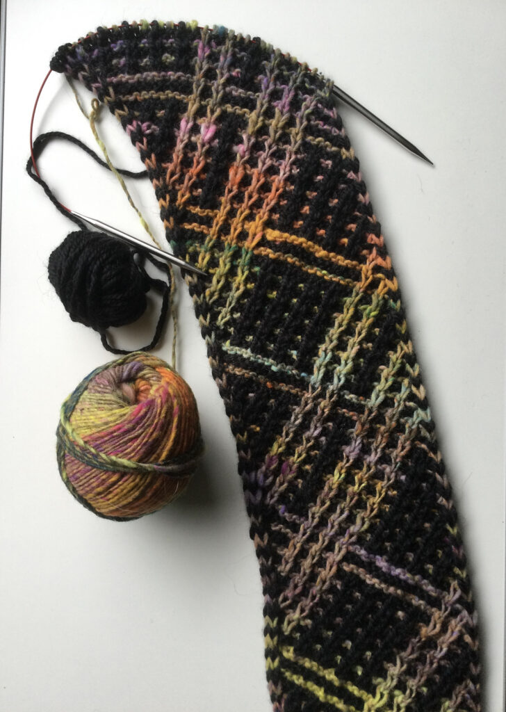 Now Casting On ... Frankie Alcorn's 'Plaid Slip Stitch Scarf' Pattern Is Next Level