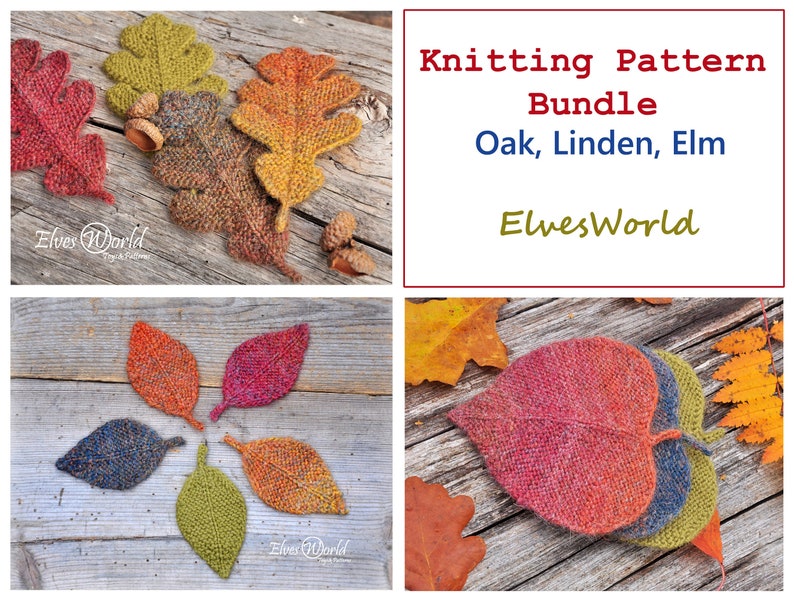 Autumn Leaves Collection For Knitters ... Gorgeous Leaf Motifs