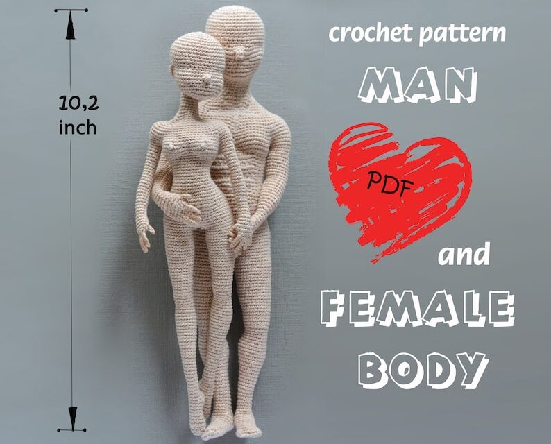 Crochet Body Patterns … The Perfect Base For Many Projects, Let Your Imagination Be Your Guide