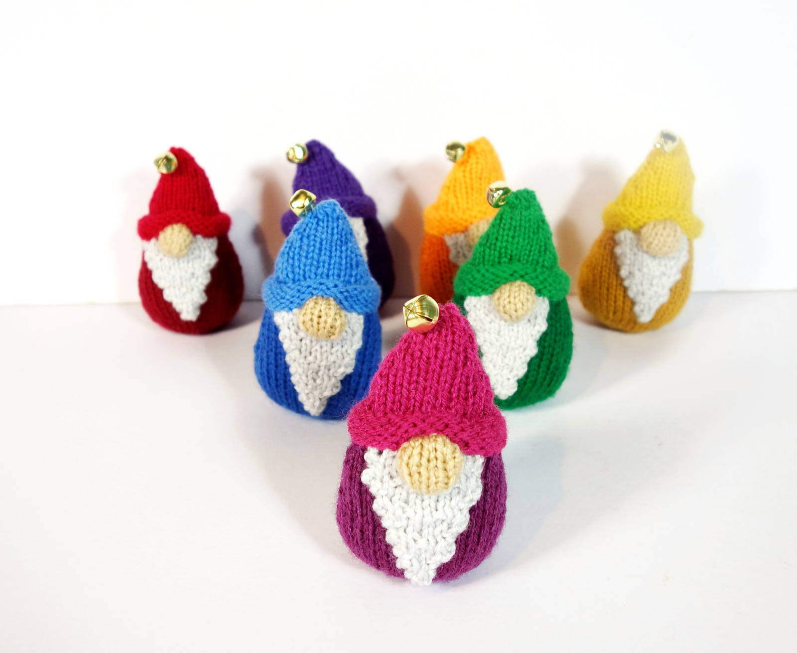 Free Pattern! Knit Some Rockin' Rainbow Gnomes, Designed by Frankie Brown