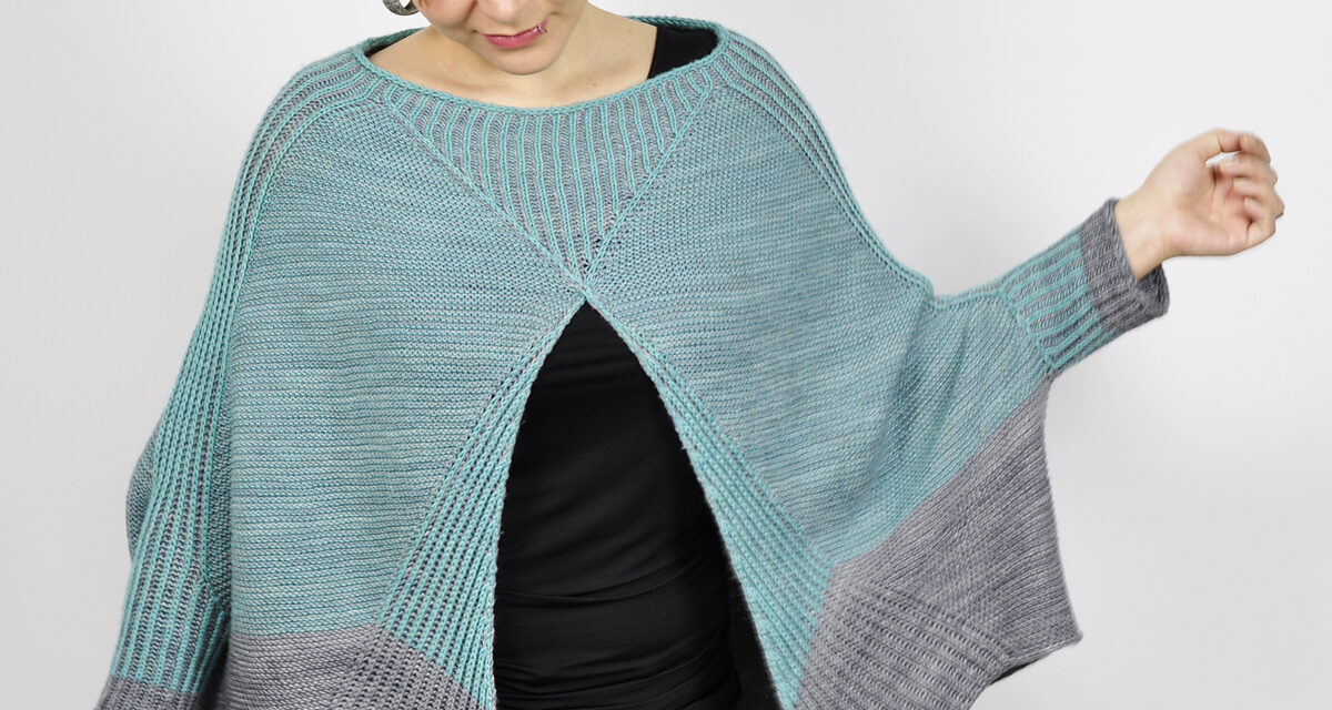 Knit a P-Rex Poncho (Or Is It A Cape?) Designed By Susanne Sommer