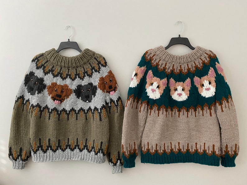 Awesome Kitty-Cat Sweater Pattern … There’s a Doggy One Too!