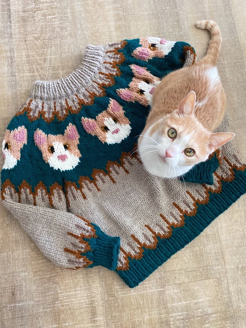Awesome Kitty-Cat Sweater Pattern ... There's a Doggy One Too!