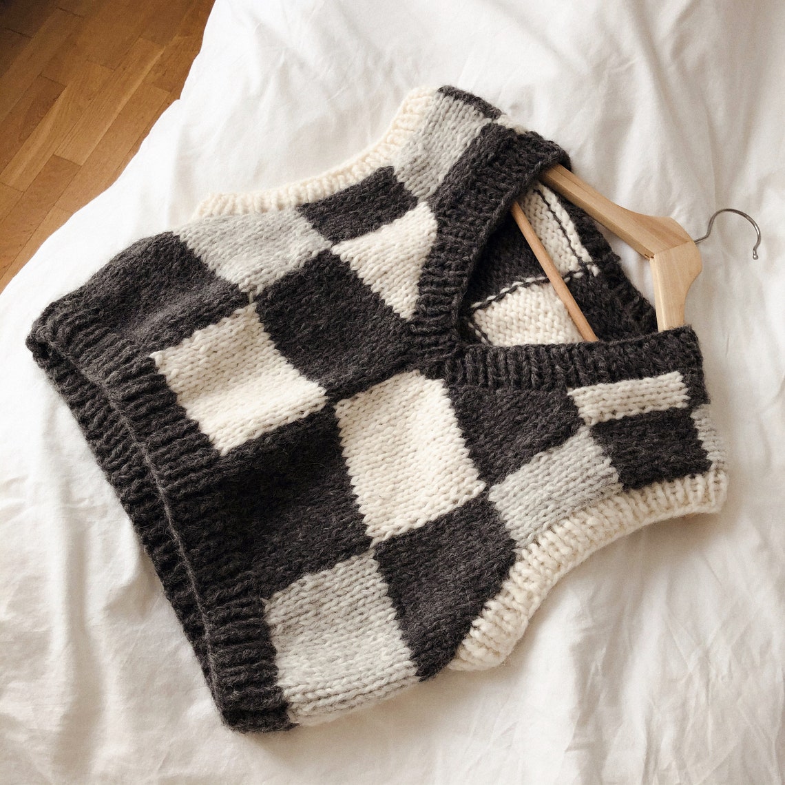 Knit a Classic V-Neck Vest ... Suitable Project For a Beginner!